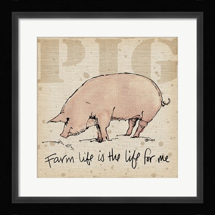 Framed Farm Life II Print