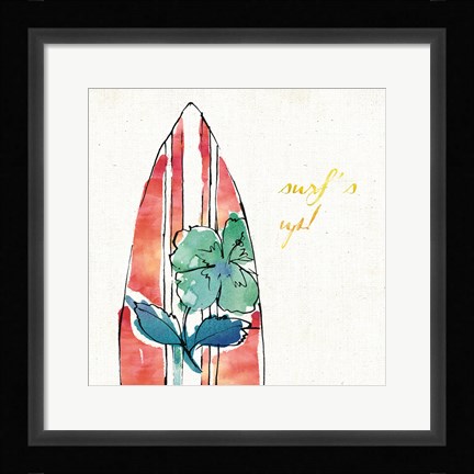 Framed Surfs Up IX Print