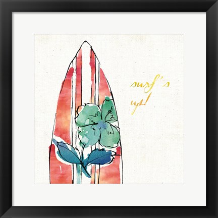 Framed Surfs Up IX Print