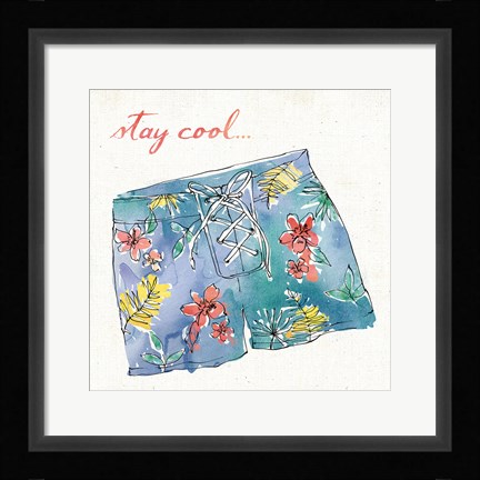 Framed Surfs Up I Print