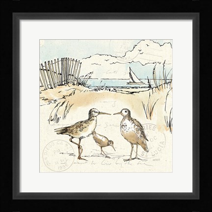 Framed Coastal Breeze XI Print