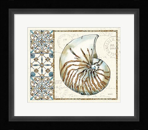 Framed Coastal Breeze I Print