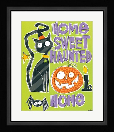 Framed Bats and Black Cats III Print