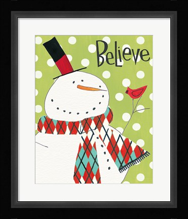 Framed Whimsy Winterland I Print