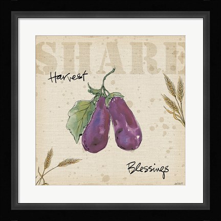 Framed Farmers Feast  Harvest III Print