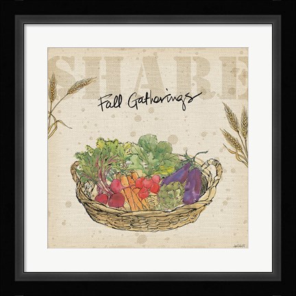 Framed Farmers Feast Harvest I Print