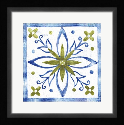 Framed Tile Stencil I Print