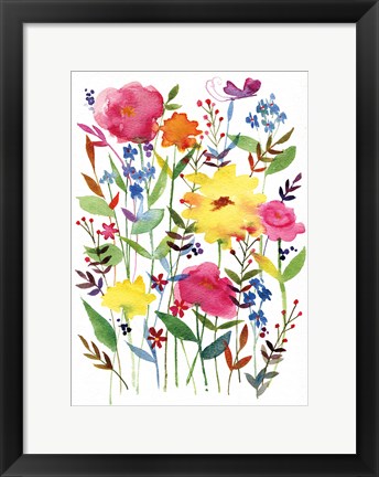 Framed Annes Flowers III Print