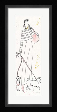 Framed Fashion Feet VII Crop Print