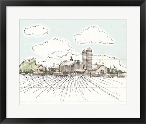 Framed Farm Memories I Shiplap Print