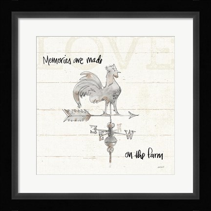 Framed Farm Memories V Print