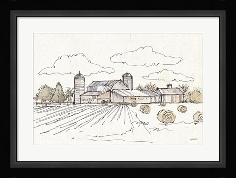 Framed Farm Memories II Print