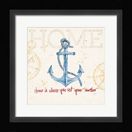 Framed Coastal Life V Special Print