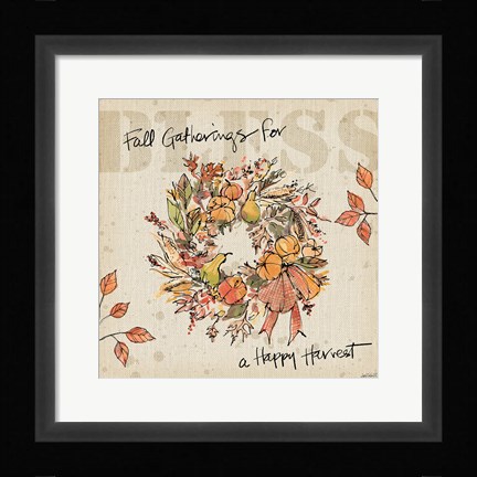 Framed Be Thankful V Print