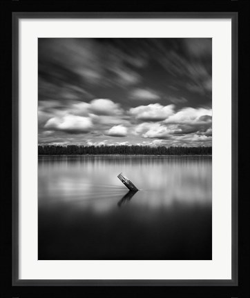 Framed Tilted Piling Print