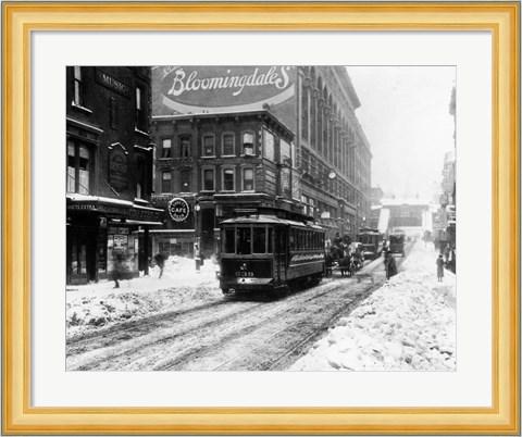 Framed Vintage Bloomingdale&#39;s Print