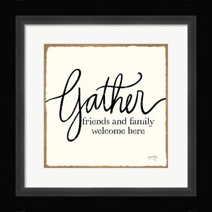 Framed Blessings of Home I  (Gather) Print