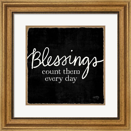 Framed Blessings of Home III (Blessings) Print