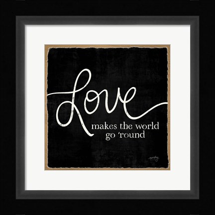 Framed Blessings of Home IV (Love) Print