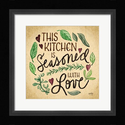 Framed Kitchen Memories I (Kitchen seasoned) Print
