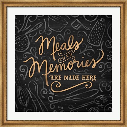 Framed Gather Here II (Meal Memories) Print