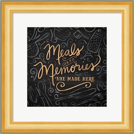 Framed Gather Here II (Meal Memories) Print