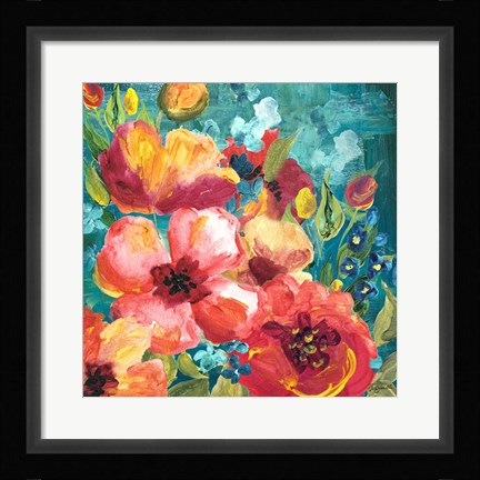 Framed Rainbow Garden Print