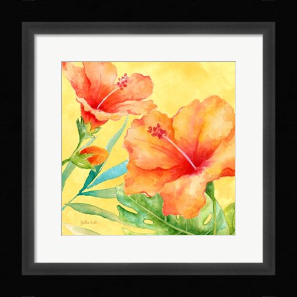 Framed Tropical Paradise Brights II Print