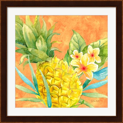 Framed Tropical Paradise Brights III Print