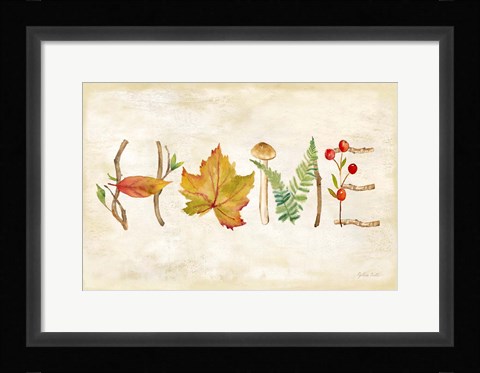 Framed Nature Walk Home Sign Print