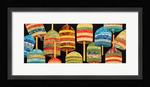 Framed Buoy Collage Panel Print
