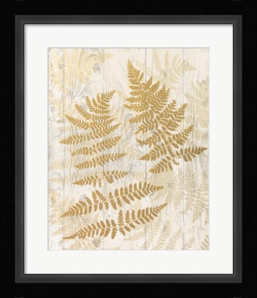 Framed Golden Fern II Print