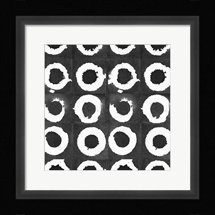 Framed Watermark Black and White I Print