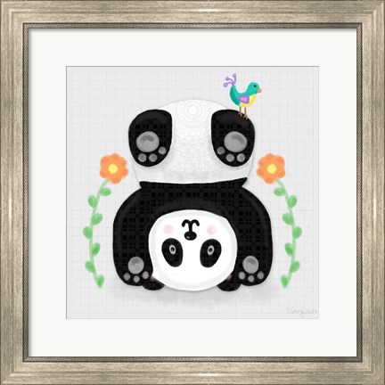 Framed Tumbling Pandas IV Print