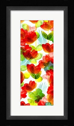 Framed Tropical Floral Panel II Print