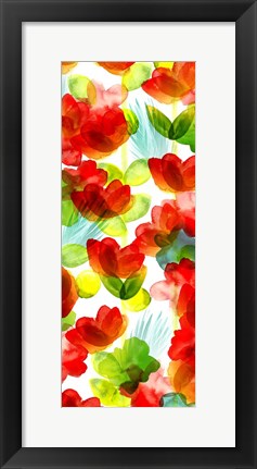 Framed Tropical Floral Panel II Print