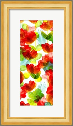Framed Tropical Floral Panel II Print