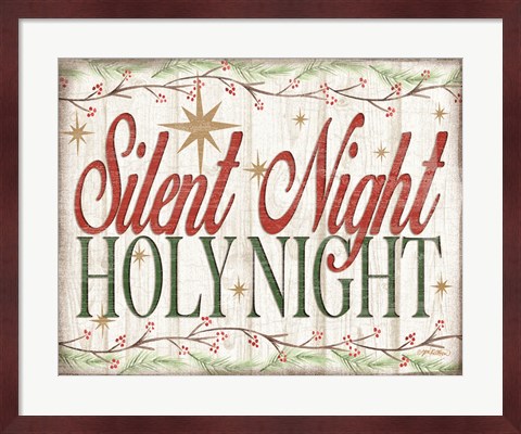 Framed Adore Him Holy Night II Print