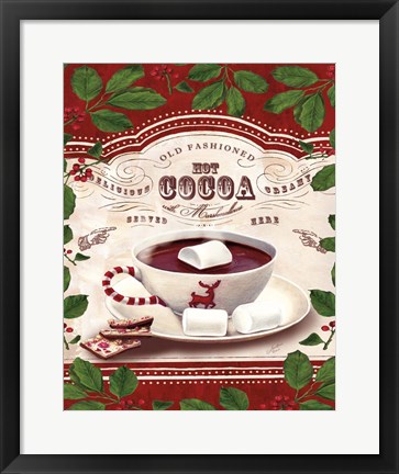 Framed Hot Cocoa Old Fashioned Print