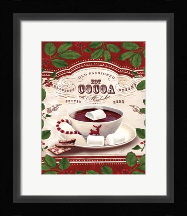 Framed Hot Cocoa Old Fashioned Print