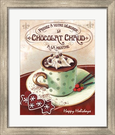 Framed Hot Cocoa Mint Print