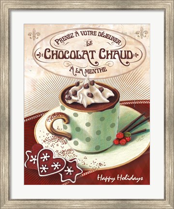 Framed Hot Cocoa Mint Print