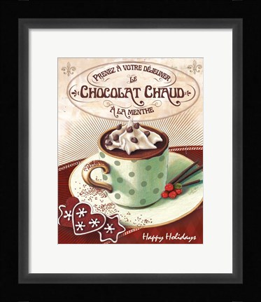 Framed Hot Cocoa Mint Print