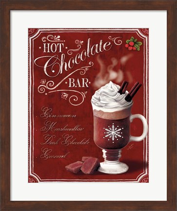 Framed Hot Cocoa Hot Chocolate Print