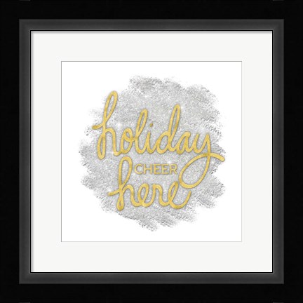 Framed Holiday Cheer III Print