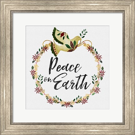 Framed Peace and Joy I Print