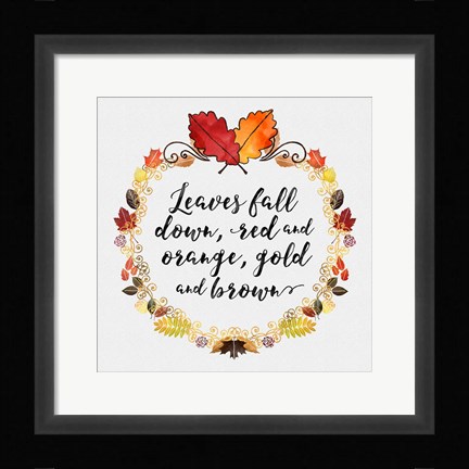 Framed Pumpkin Spice Sentiment I Print