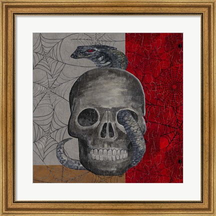 Framed Something Wicked Skull Print