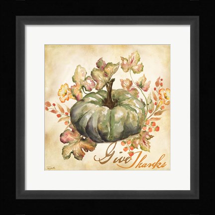 Framed Watercolor Harvest I Print