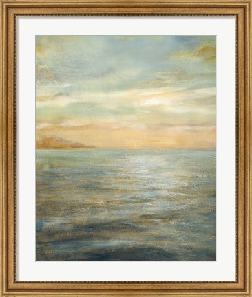Framed Serene Sea II Print
